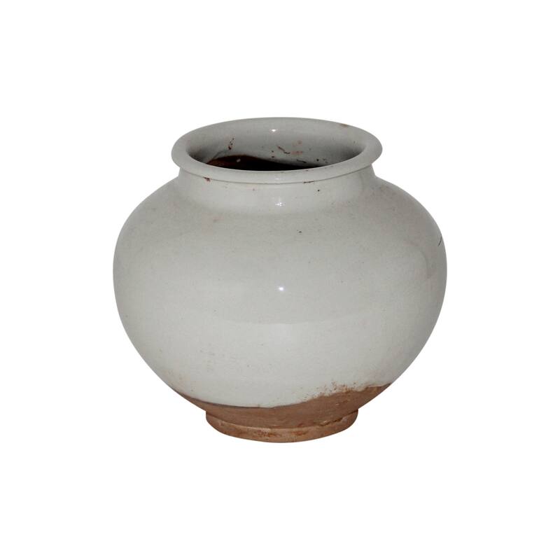 Artissance Ceramic Vintage Pot, Small, 6 Inch Tall, Off White (Size & Finish Vary)