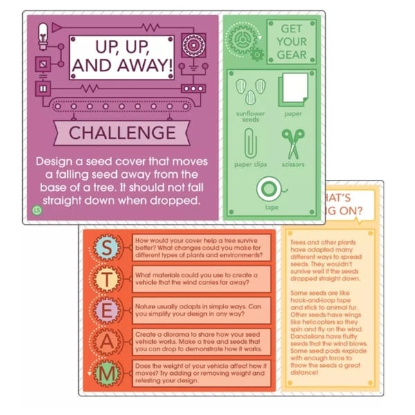 Carson Dellosa STEM Challenges Learning Card Bundle, Grade 2-5 - Bed ...