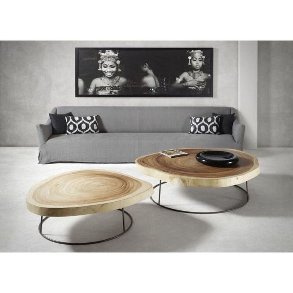 Lilys Livinglily S Living Bogong Large Round Acacia Coffee Table 60 Inch Diameter Natural Finish Wood Dailymail