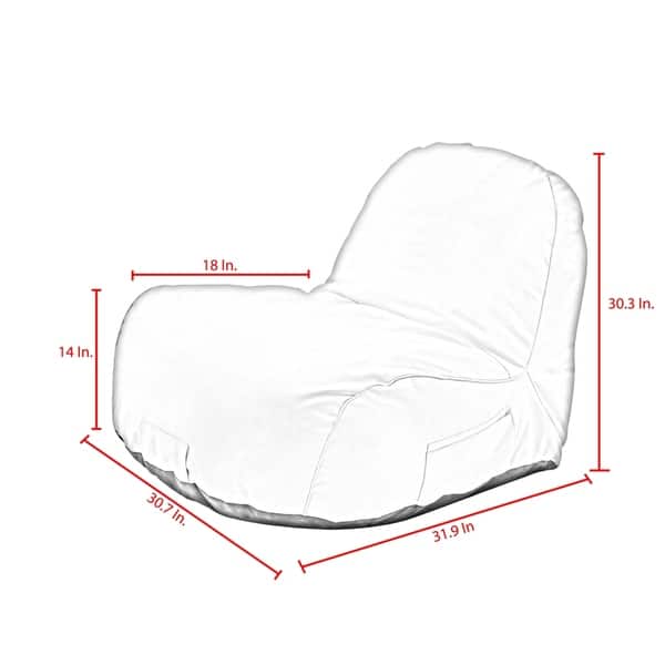 Loungie Cosmic Nylon Foam Lounge Chair Indoor/ Outdoor Self Expanding ...
