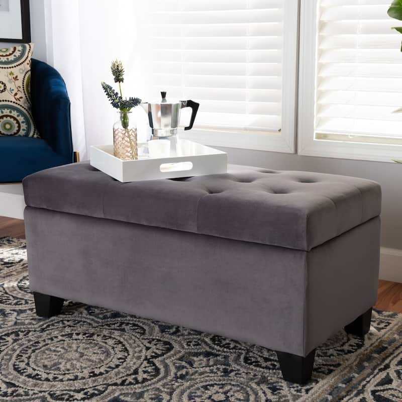 Copper Grove Wallersee Modern Upholstered Storage Ottoman
