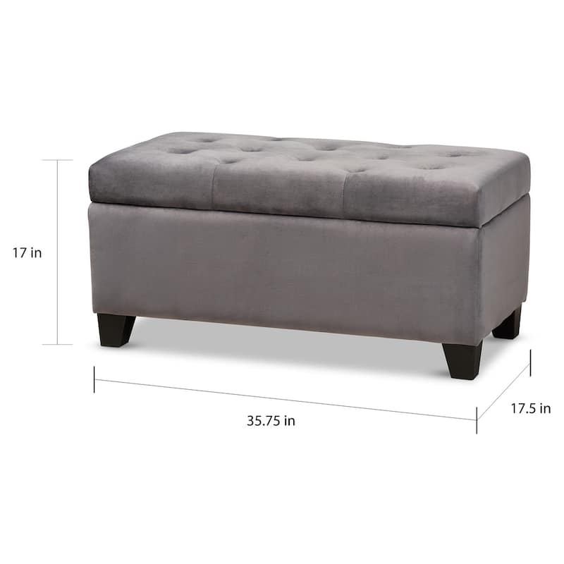Copper Grove Wallersee Modern Upholstered Storage Ottoman