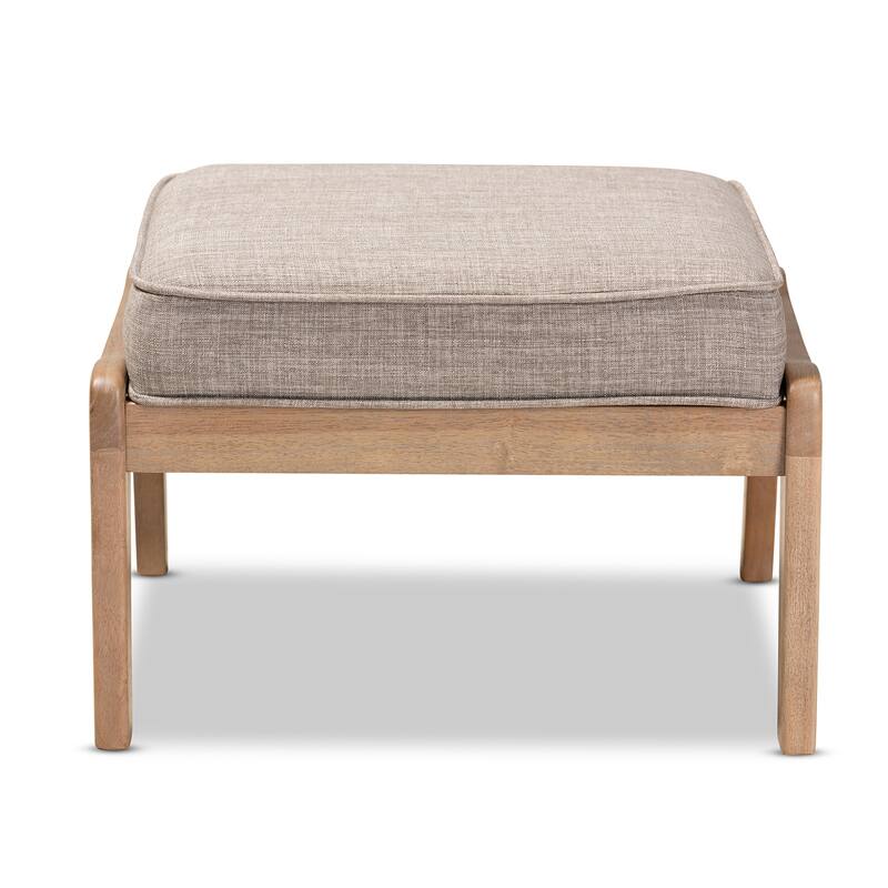 Carson Carrington Hogsta Mid-Century Modern Upholstered Ottoman