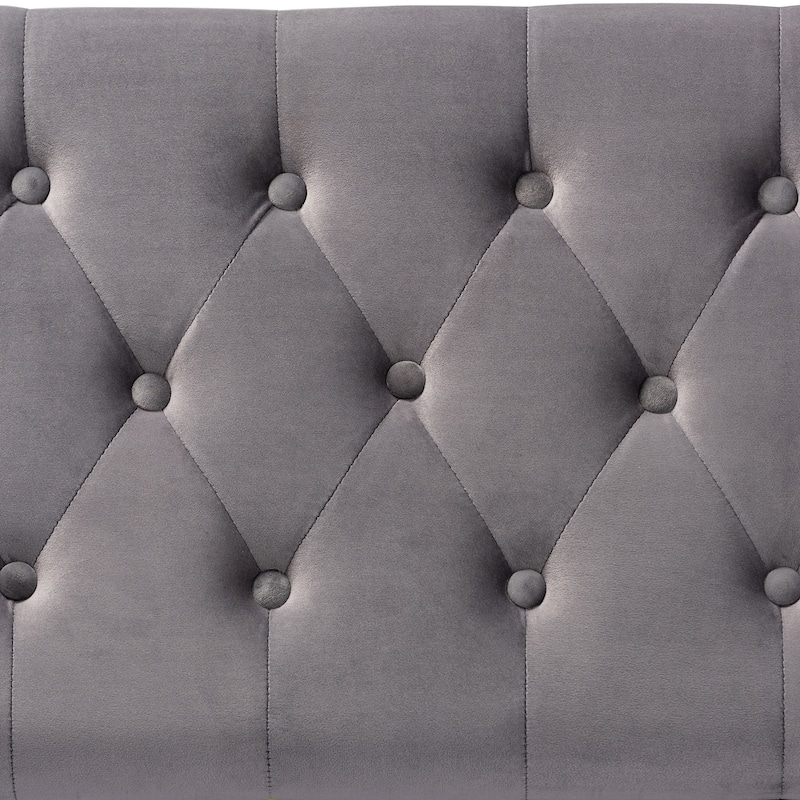 Valere Glam and Luxe Upholstered Storage Ottoman