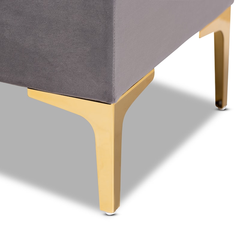 Valere Glam and Luxe Upholstered Storage Ottoman