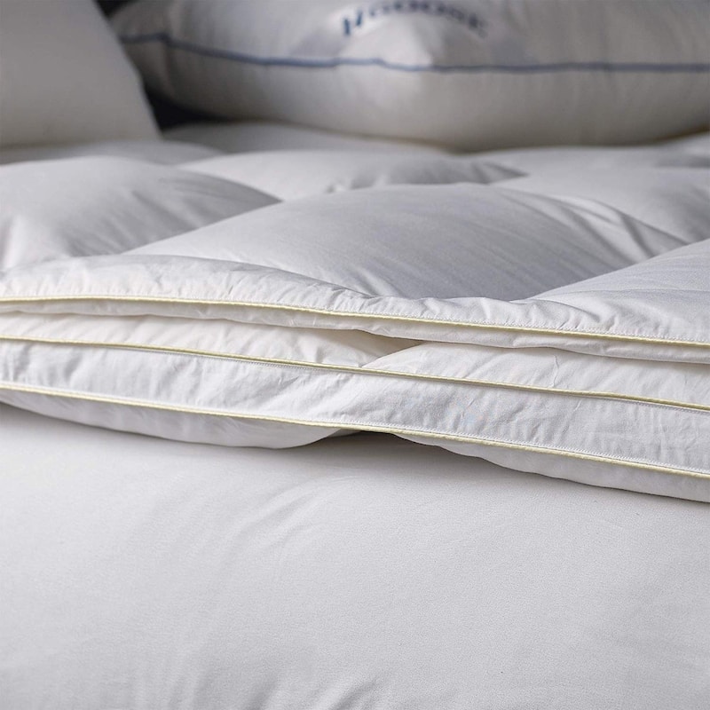Down Top Hungarian Featherbed - White
