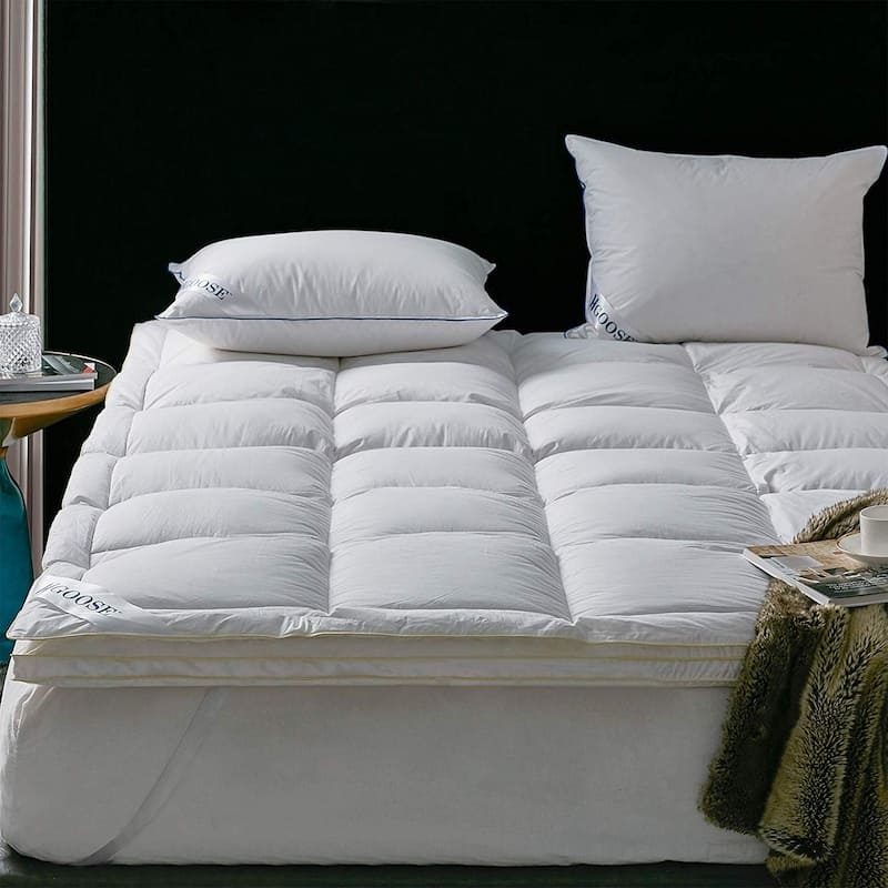 Down Top Hungarian Featherbed - White