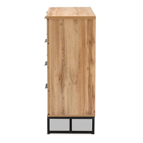 Shop Reid Modern And Contemporary Industrial Oak Finished Wood