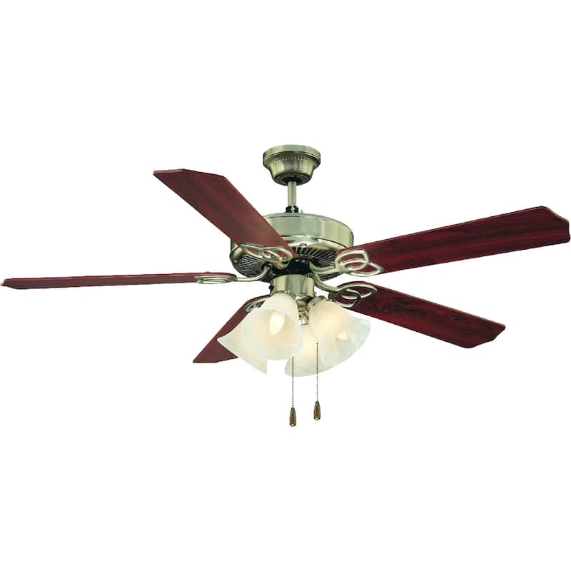 Copper Grove Tsaghkadzor 4-light Brushed Nickel Ceiling Fan
