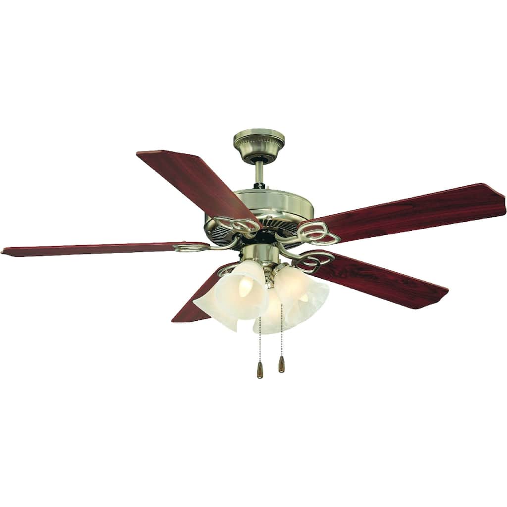 Copper Grove Tsaghkadzor 4-light Brushed Nickel Ceiling Fan