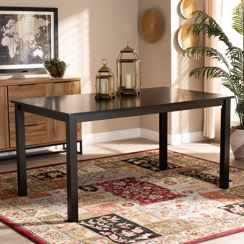 Eveline Modern and Contemporary Espresso Finished Wood Dining Table