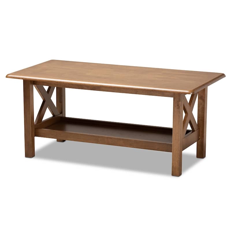 Copper Grove Ruanbay Walnut Brown Coffee Table - N/A