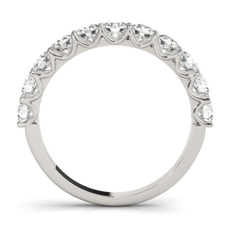 14k White Gold 2 1/2ct TDW Diamond Engagement Ring and Wedding Band
