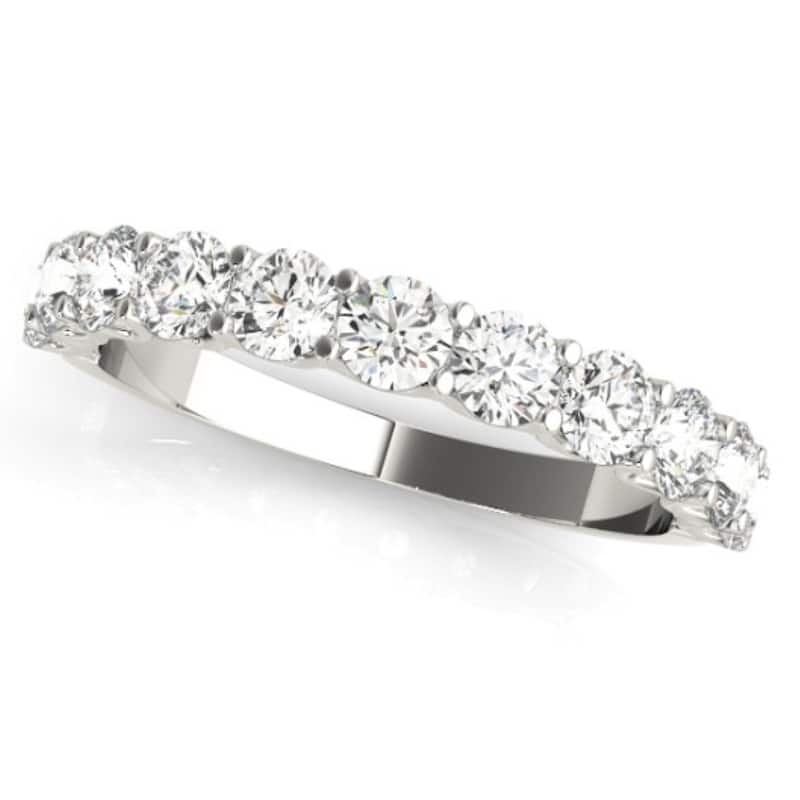 14k White Gold 2 1/2ct TDW Diamond Engagement Ring and Wedding Band