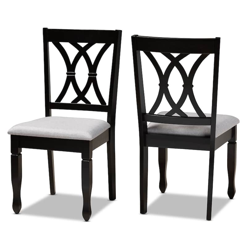 Reneau Modern and Contemporary Upholstered 2-Piece Dining Chair Set - Grey