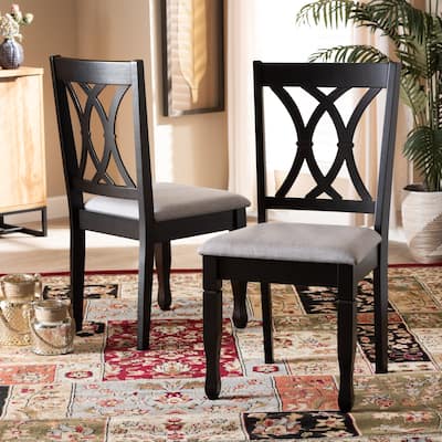 Reneau Modern and Contemporary Upholstered 2-Piece Dining Chair Set