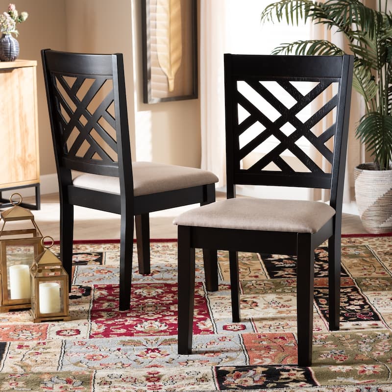 Copper Grove SinazongweModern Upholstered 2-piece Dining Chair Set