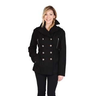 Ladies black hot sale pea coats