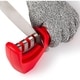 preview thumbnail 7 of 9, Cheer Collection Culinary Knife Sharpener, Professional 3-Stage Manual Knife Sharpening with Safety Glove