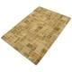 preview thumbnail 3 of 7, Hand-knotted Color Patchwork Copper, Tan Wool Rug - 7'0" x 9'10"