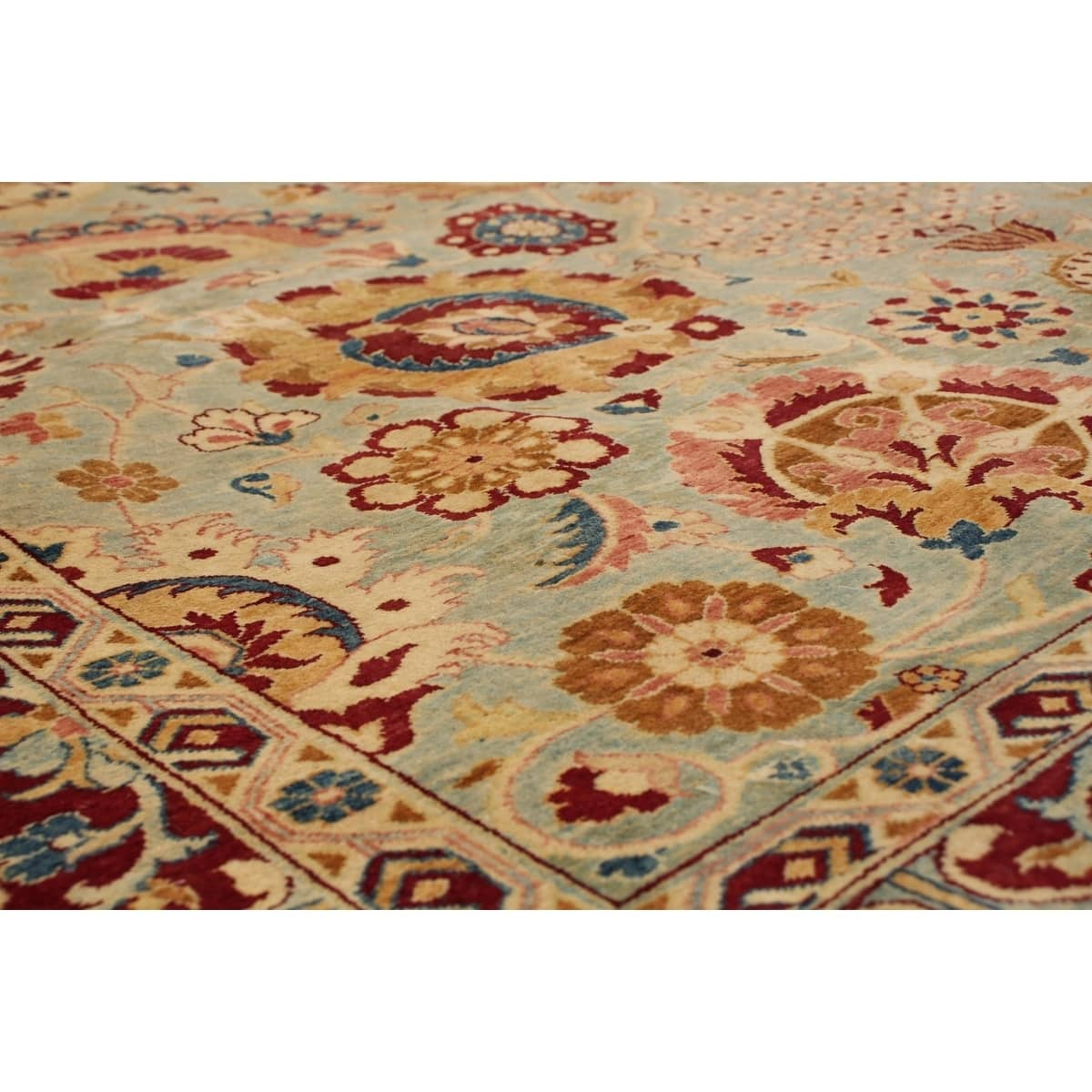 Hand-knotted Pako Persian Red, Blue Wool Rug - 6'0