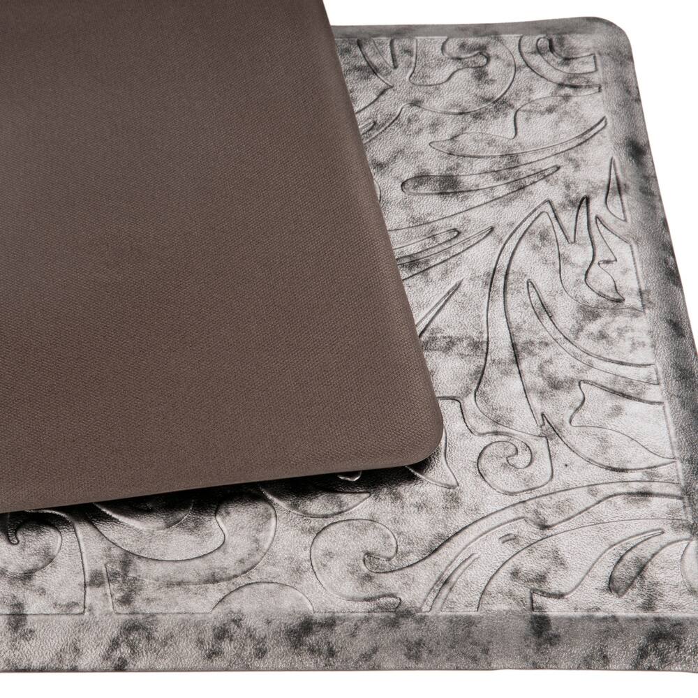 Shop Scroll Embossed Anti Fatigue Mat Black 20 X 30 On Sale