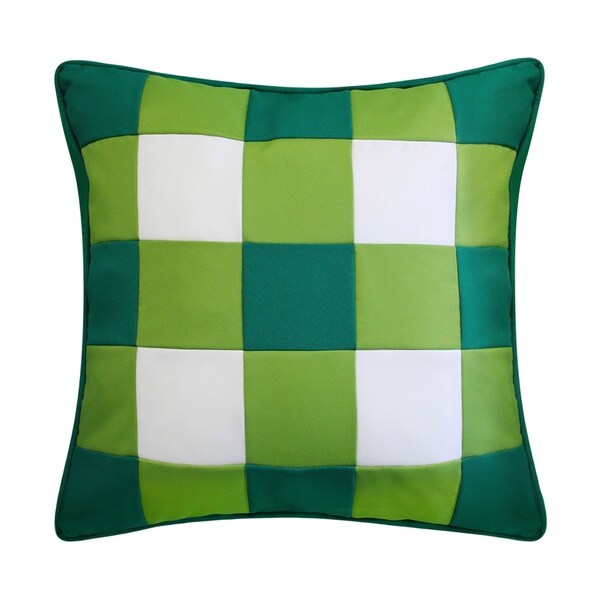 gingham outdoor pillows