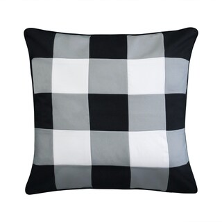 black and white gingham throw pillows