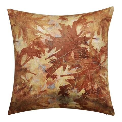 Edie At Home Printed Leaf Decorative Throw Pillow