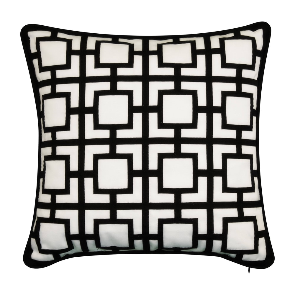 Home Outdoor Gold Leaf Decorative Faux Gold Scribble Accent Pillow