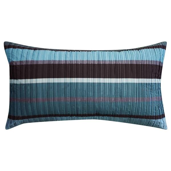 Shop Jazzy Stripes Satin 13x25 Decorative Pillow Dark Blue On