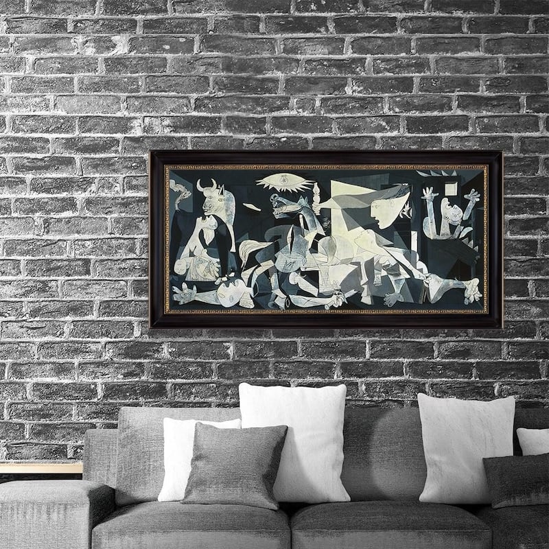 Guernica by Pablo Picasso 1937 Black Frame Oil Painting Print Canvas 27