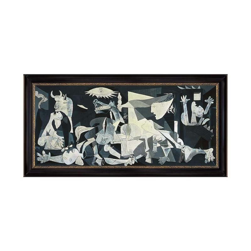 Guernica by Pablo Picasso 1937 Black Frame Oil Painting Print Canvas 27