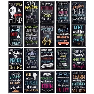 20-Pack Motivational Inspirational Quotes Posters for Teachers Office ...