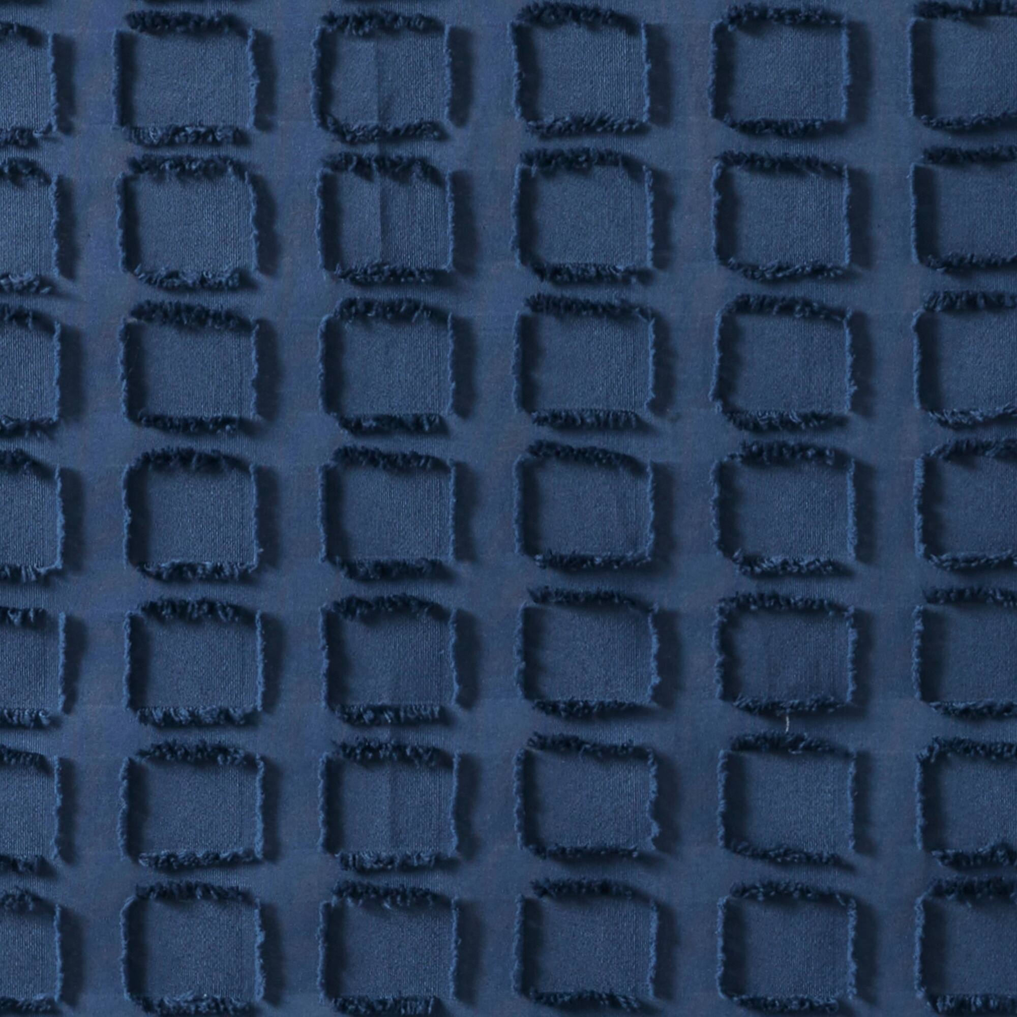 Madison Park Quade Woven Clipped Solid Shower Curtain Bed Bath