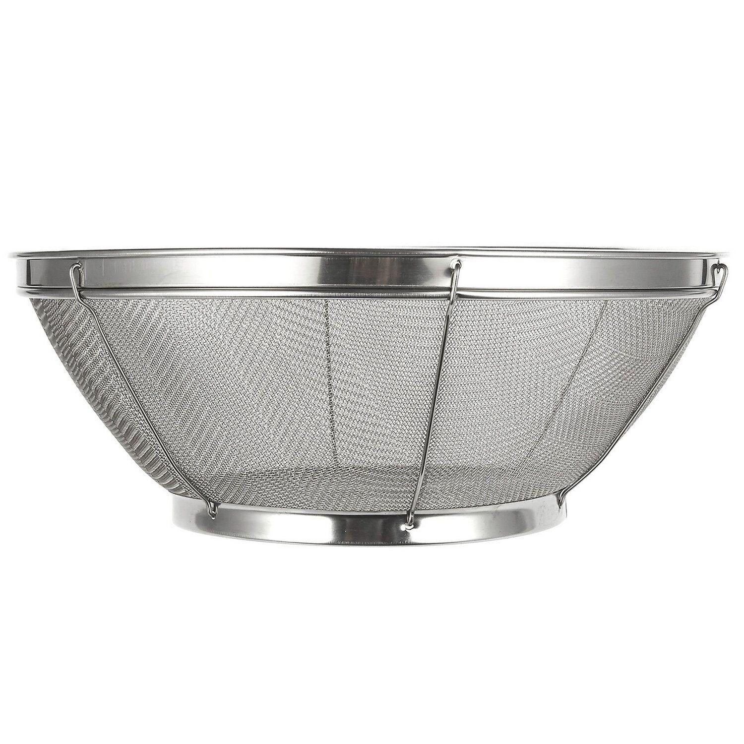 Stainless Steel Wire Mesh Colander Kitchen Noodle Food Strainer w