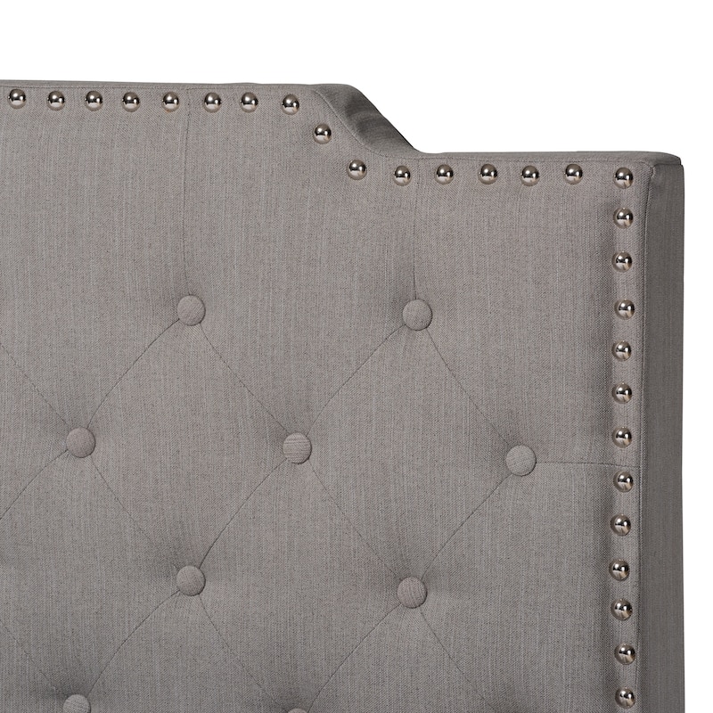 Copper Grove Enzers Upholstered Button-tufted Panel Bed - King - Grey