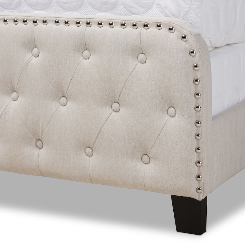 Annalisa Button-tufted Fabric Panel Bed