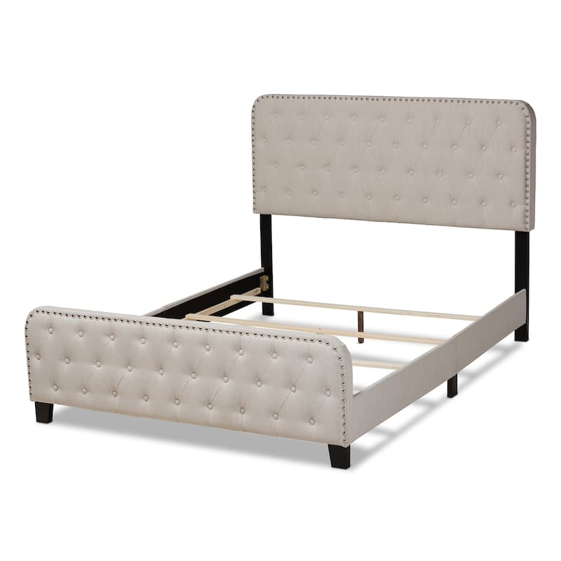 Annalisa Button-tufted Fabric Panel Bed