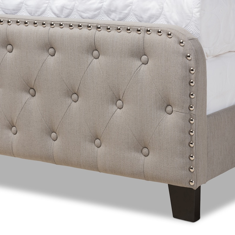 Annalisa Button-tufted Fabric Panel Bed