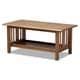 preview thumbnail 1 of 6, Copper Grove Shoys Mission-style Brown Coffee Table N/A