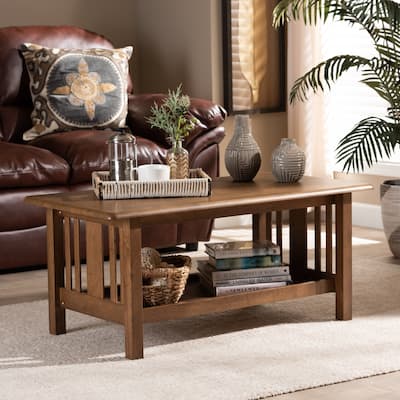Copper Grove Shoys Mission-style Brown Coffee Table