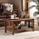 preview thumbnail 8 of 6, Copper Grove Shoys Mission-style Brown Coffee Table