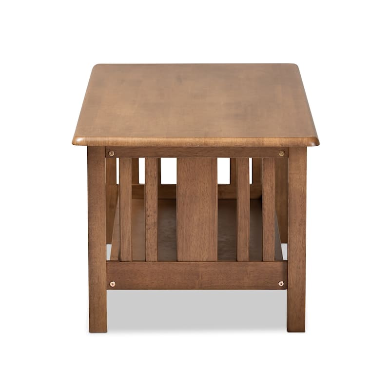 Copper Grove Shoys Mission-style Brown Coffee Table