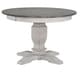 preview thumbnail 1 of 2, The Gray Barn Avalon Round Transitional Dining Table in Ash and Stormy White