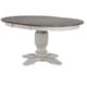 preview thumbnail 2 of 2, The Gray Barn Avalon Round Transitional Dining Table in Ash and Stormy White