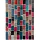 Hand-knotted Color Patchwork Burgundy, Pink Wool Rug - On Sale - Bed ...