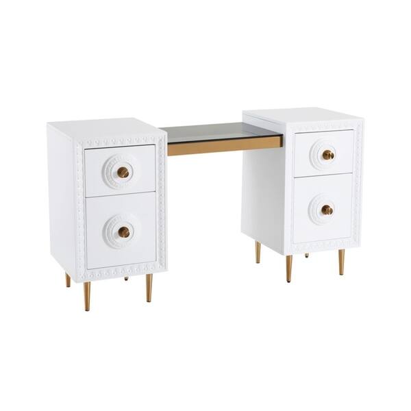 Bovey White Lacquer Desk 30135854 Bovey White Lacquer Desk