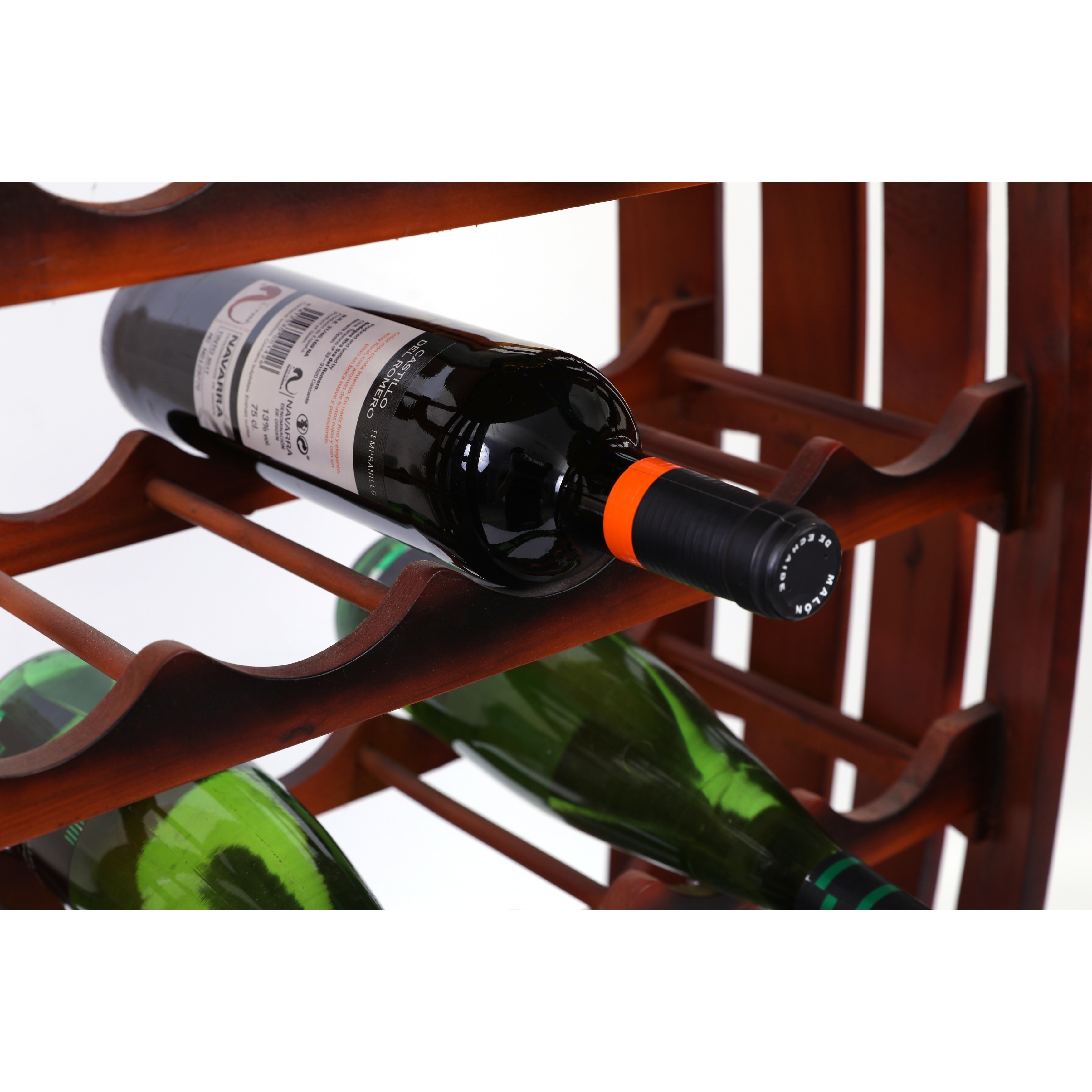 Rustic Barrel Shaped Wooden Wine Rack for 23 Bottles - On Sale - Bed Bath &  Beyond - 30135995