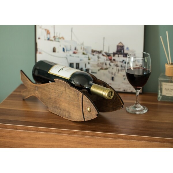 Fish wine holder sales
